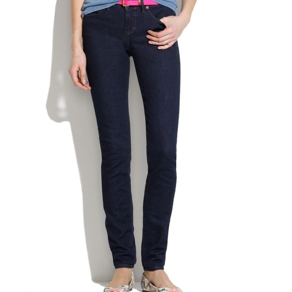 Madewell Denim - Madewell High-Rise Skinny‎ Jeans 9” Dark Blue Denim Size 26